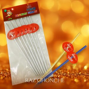 NSS thin sparking birthday candles pack in silver and gold