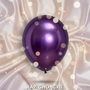 metallic chrome balloons in assorted colors purple silver and blue for party decorations
